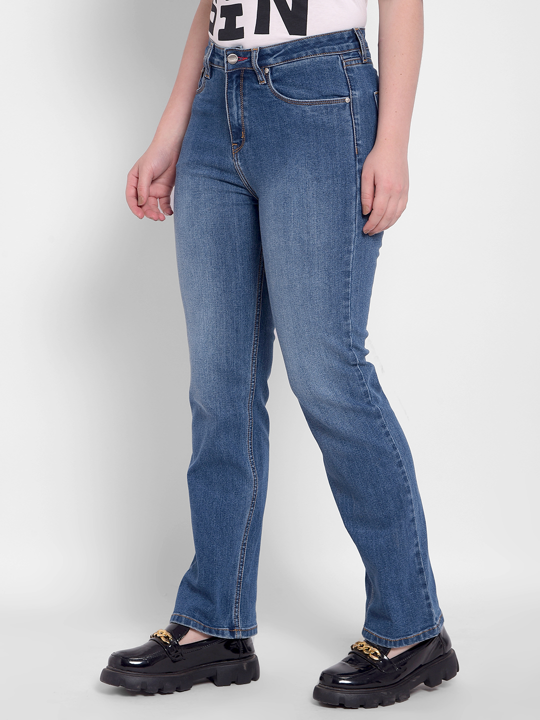 Numero Uno Women Solid Blue Jeans